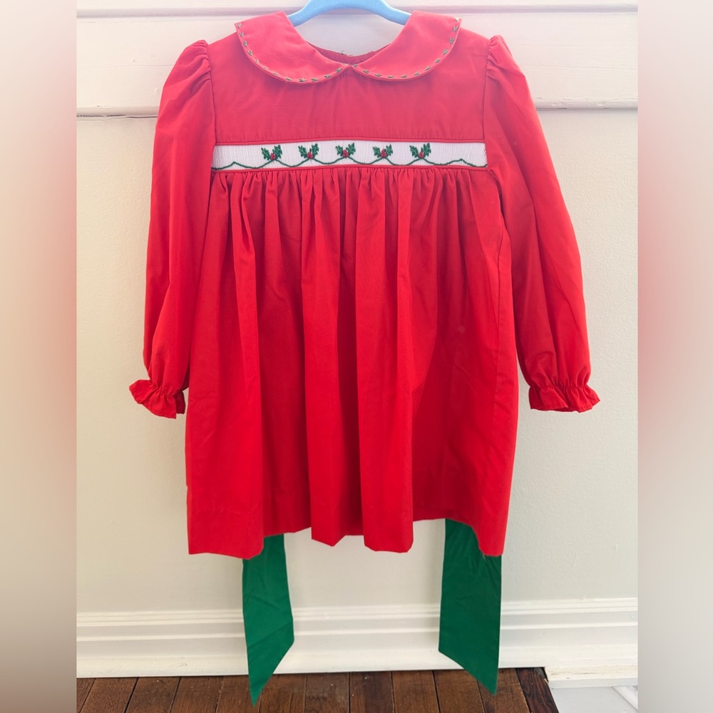 The Beaufort Bonnet Company Red and Green Formal Dress